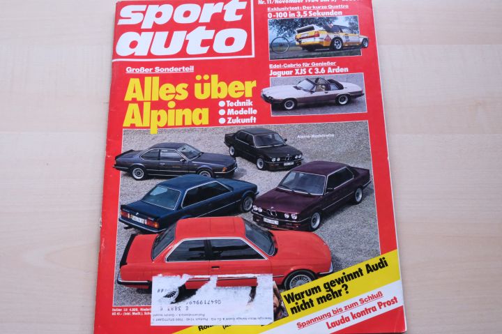 Deckblatt Sport Auto (11/1984)